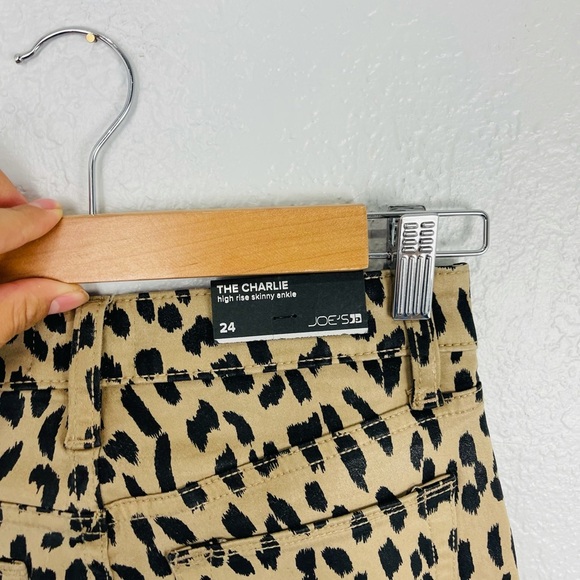 NWT Joes Jeans Charlie Skinny High Waist Denim Jean Tan Cheetah Print - Picture 5 of 6